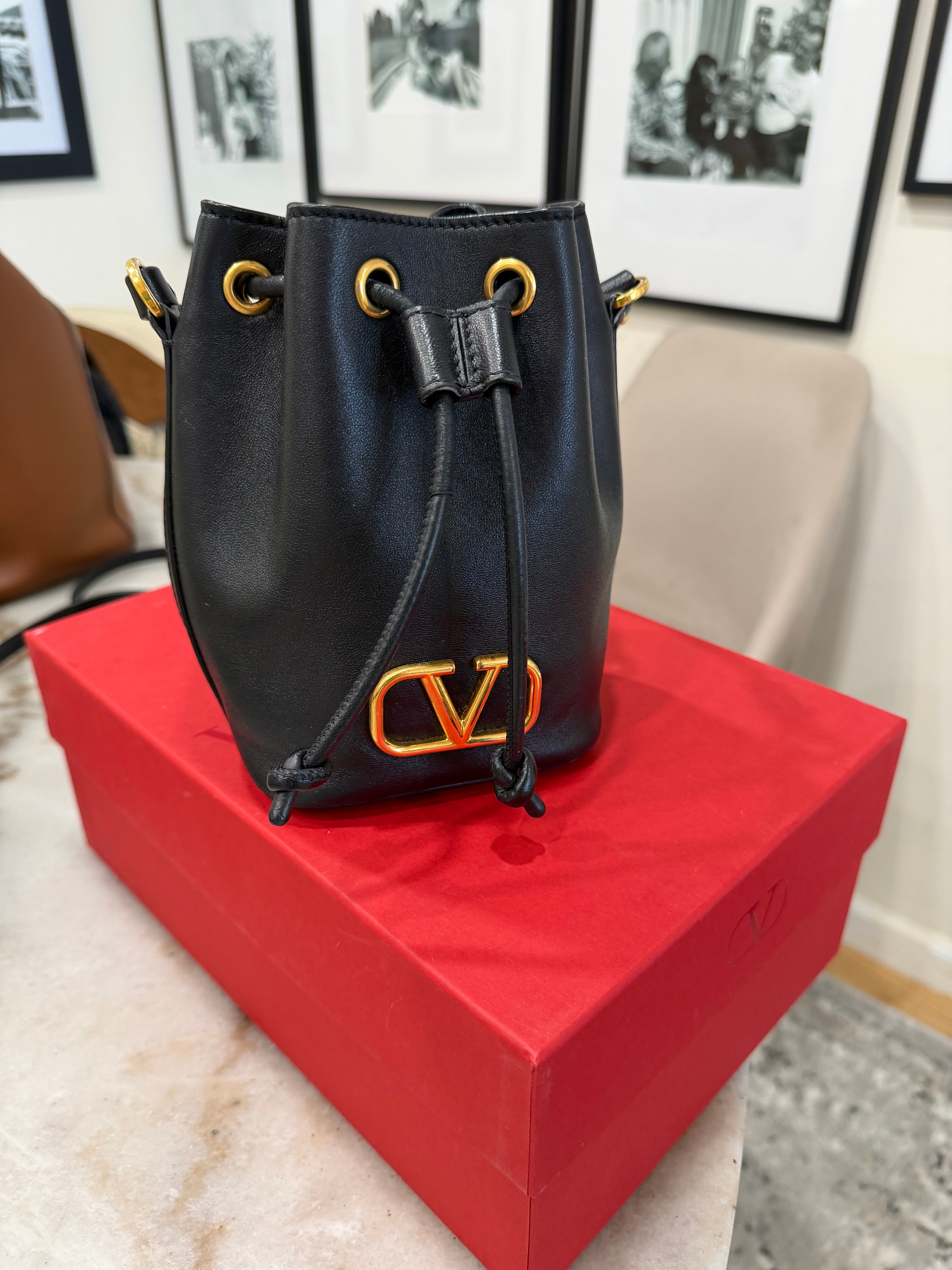 Valentino Vlogo mini bucket bag