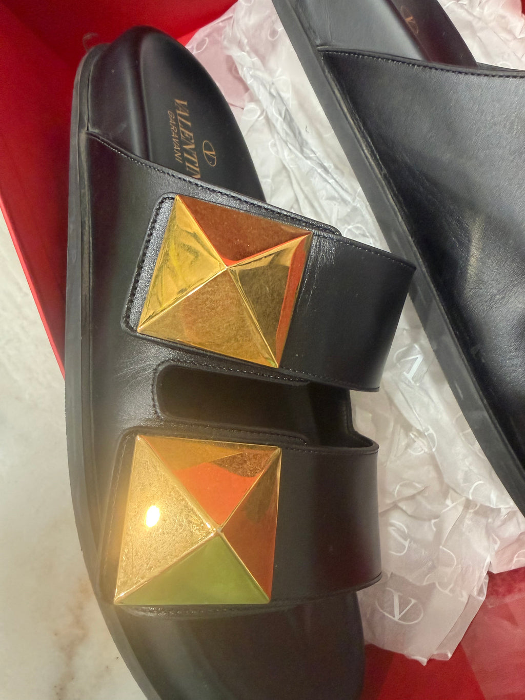 Valentino Garavani stud slides